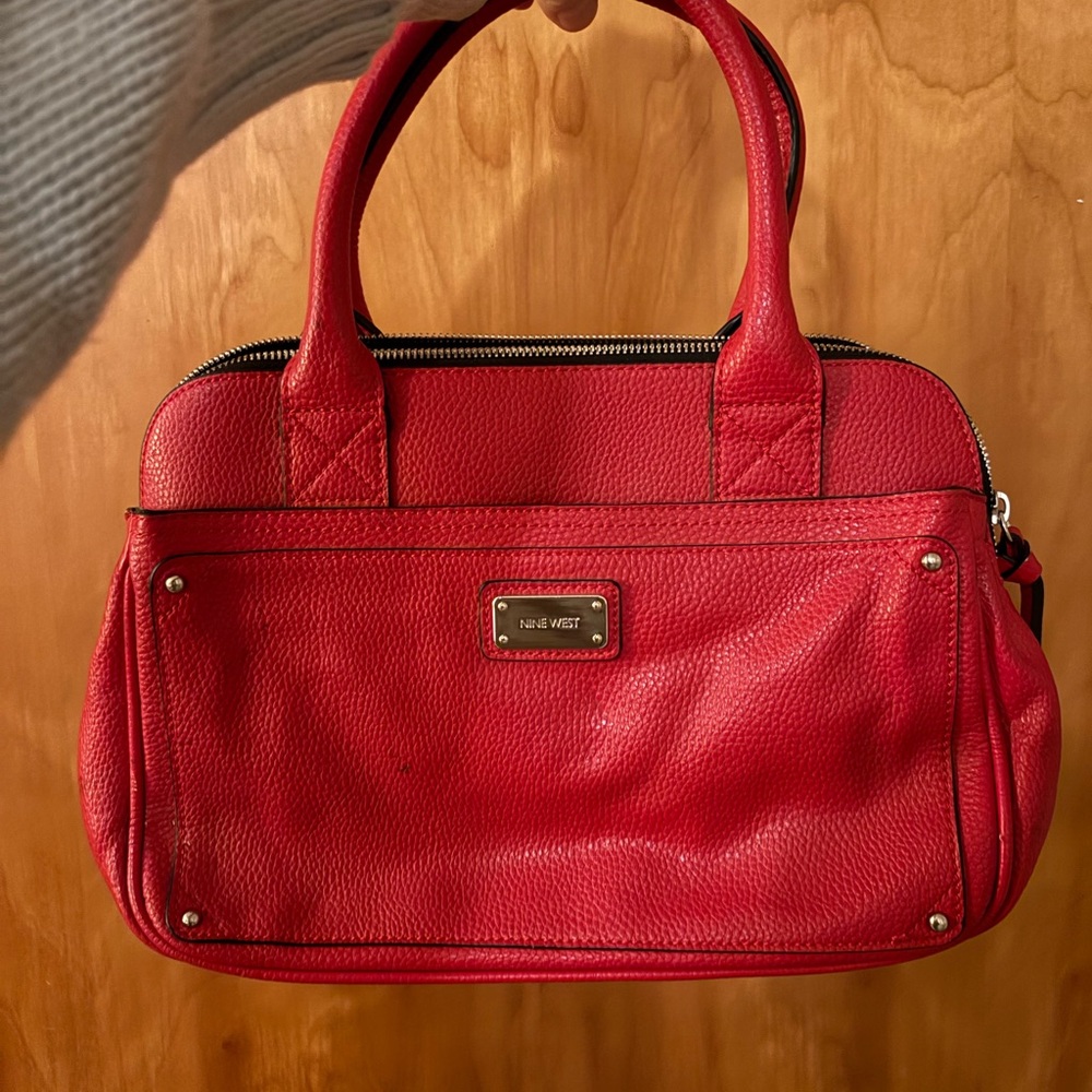 Nine West Bold Red Satchel